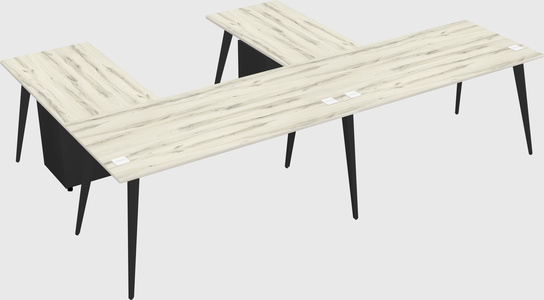 Modern l-shaped office desk