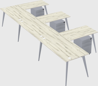 Modern l-shaped office desk