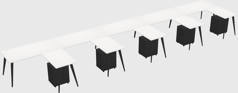 Modern L-shaped Office Desk