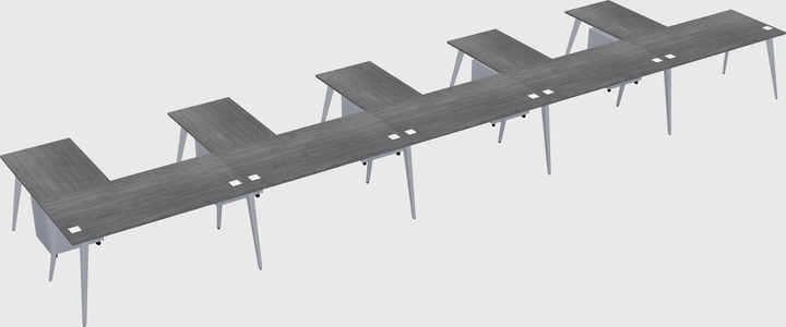 Modern l-shaped office desk