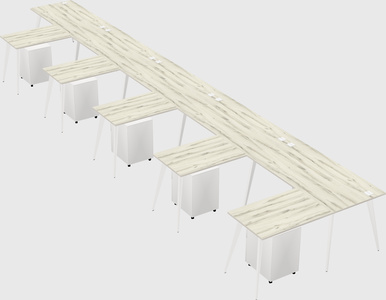 Modern l-shaped office desk