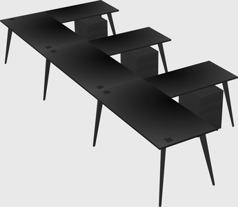 Modern l-shaped office desk