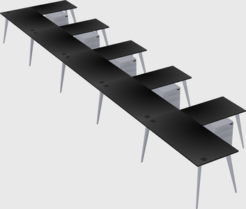 Modern l-shaped office desk