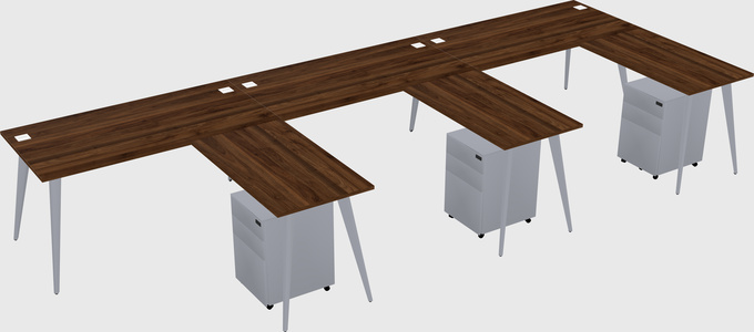Modern L-shaped Office Desk