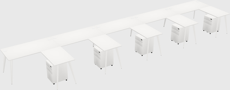 Modern L-shaped Office Desk