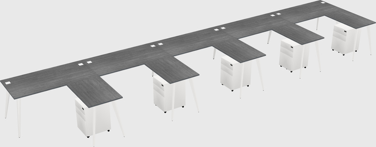 Modern L-shaped Office Desk