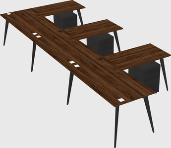 Modern l-shaped office desk
