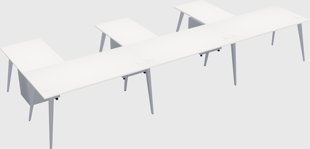 Modern l-shaped office desk