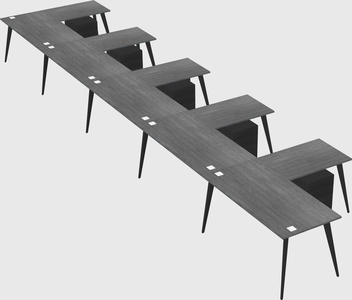 Modern l-shaped office desk