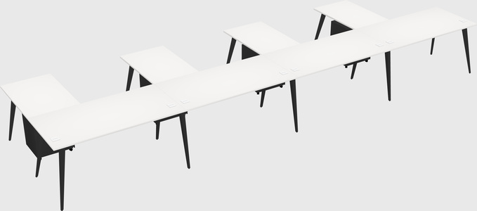 Modern l-shaped office desk
