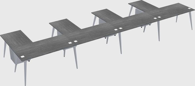 Modern l-shaped office desk