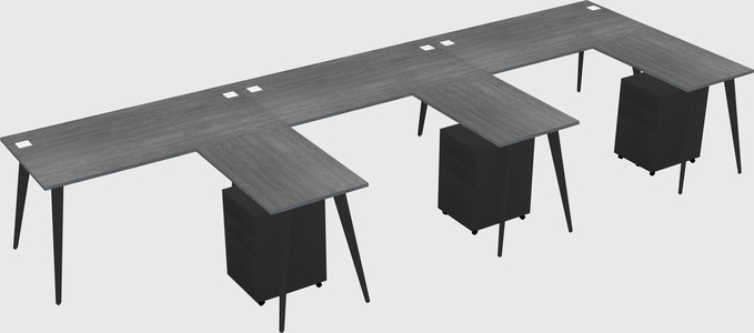 Modern L-shaped Office Desk