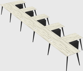 Modern l-shaped office desk