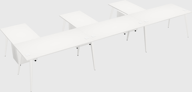 Modern l-shaped office desk