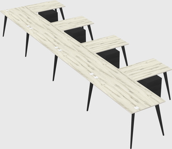 Modern l-shaped office desk
