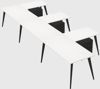 Modern l-shaped office desk