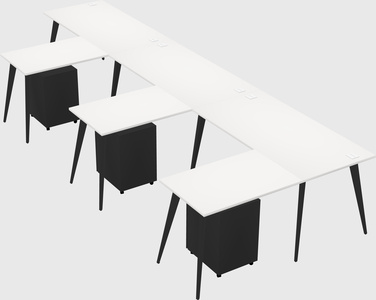 Modern l-shaped office desk