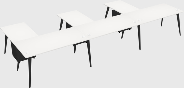 Modern l-shaped office desk