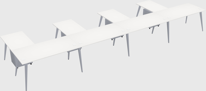 Modern l-shaped office desk