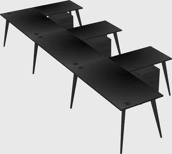 Modern l-shaped office desk