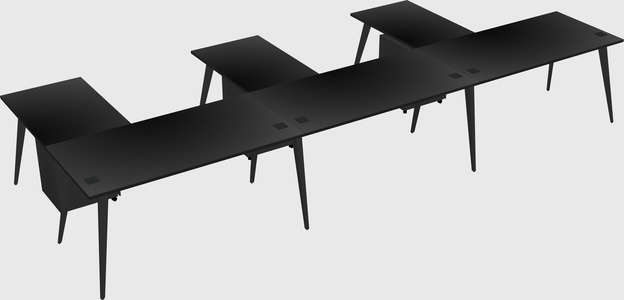 Modern l-shaped office desk