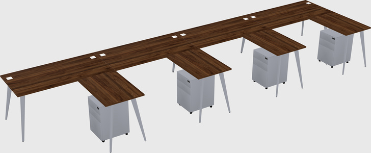 Modern L-shaped Office Desk