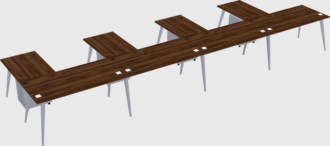Modern l-shaped office desk