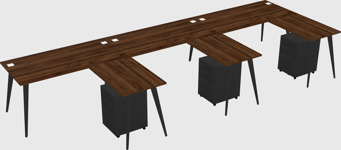 Modern L-shaped Office Desk