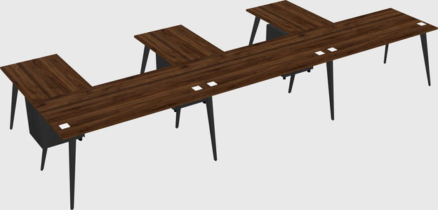 Modern l-shaped office desk