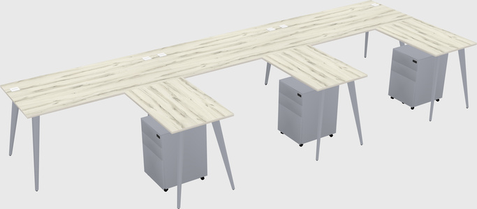 Modern L-shaped Office Desk