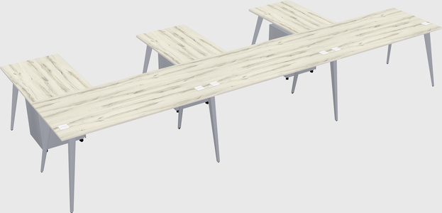 Modern l-shaped office desk