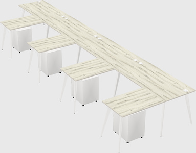 Modern l-shaped office desk
