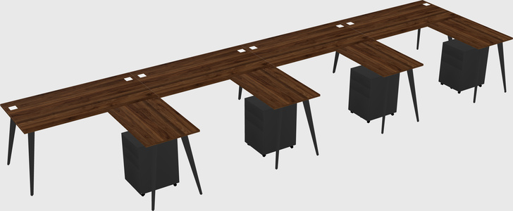 Modern L-shaped Office Desk