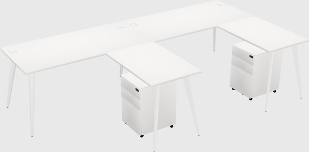 Modern L-shaped Office Desk