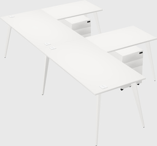 Modern l-shaped office desk