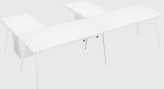 Modern l-shaped office desk
