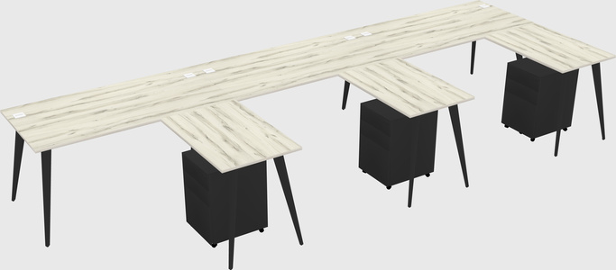 Modern L-shaped Office Desk