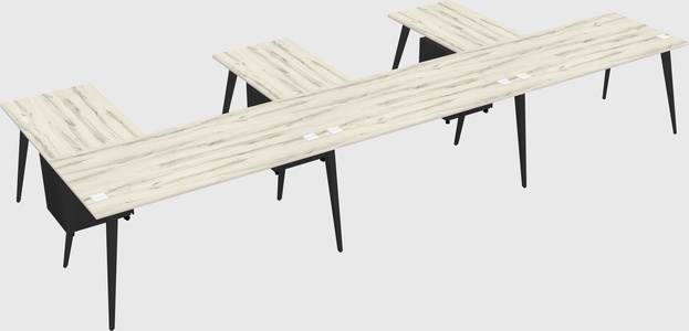 Modern l-shaped office desk