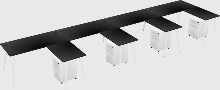 Modern L-shaped Office Desk