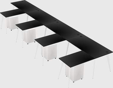 Modern l-shaped office desk