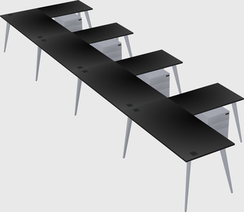 Modern l-shaped office desk