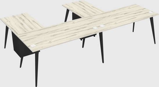 Modern l-shaped office desk