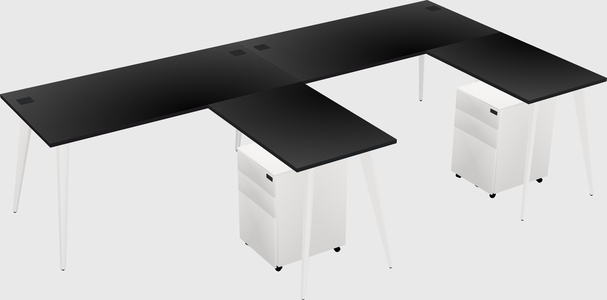 Modern L-shaped Office Desk