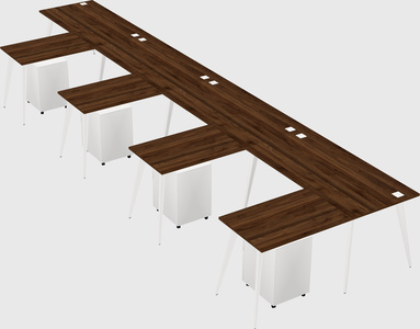 Modern l-shaped office desk