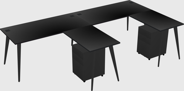 Modern L-shaped Office Desk