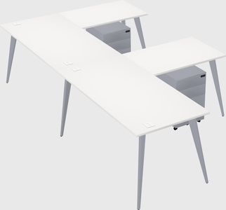 Modern l-shaped office desk
