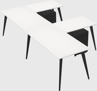 Modern l-shaped office desk