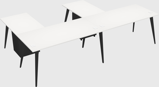 Modern l-shaped office desk