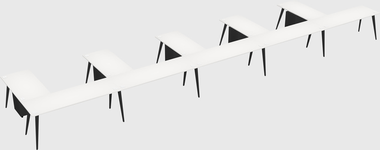 Modern l-shaped office desk