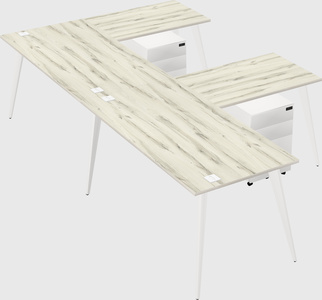 Modern l-shaped office desk
